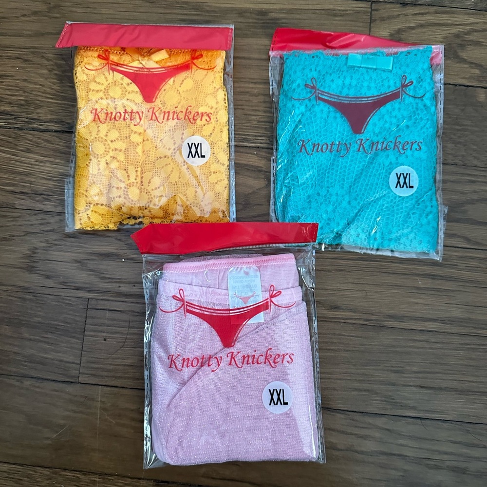 Knotty Knickers lace underwear Never opened